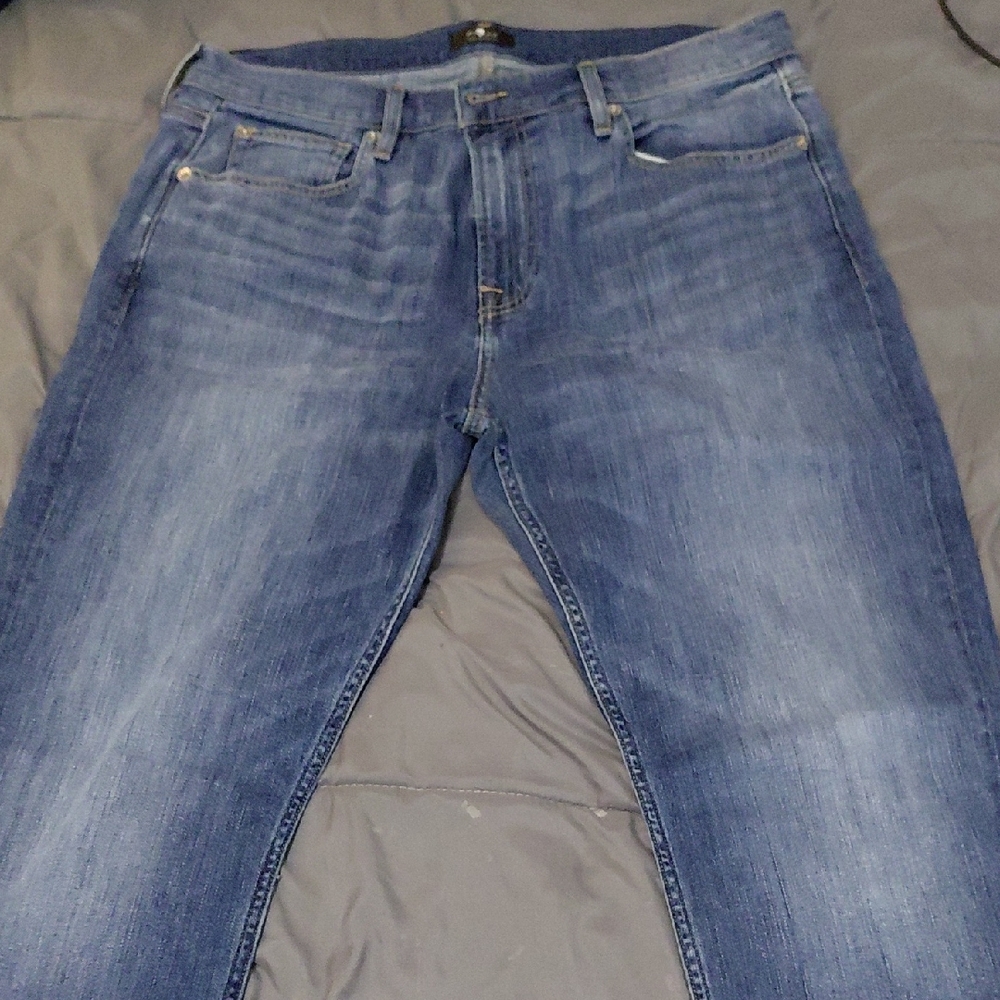 7 For All Mankind Relaxed Fit Blue Jeans